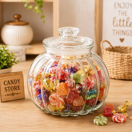 Pure Source India 3Ltr Garlic Airtight Glass Jar,