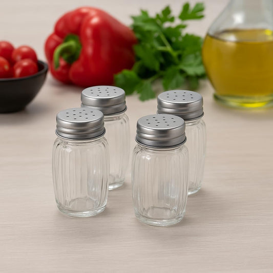 Pure Source India 7.5 cm Glass Salt & Pepper Shakers
