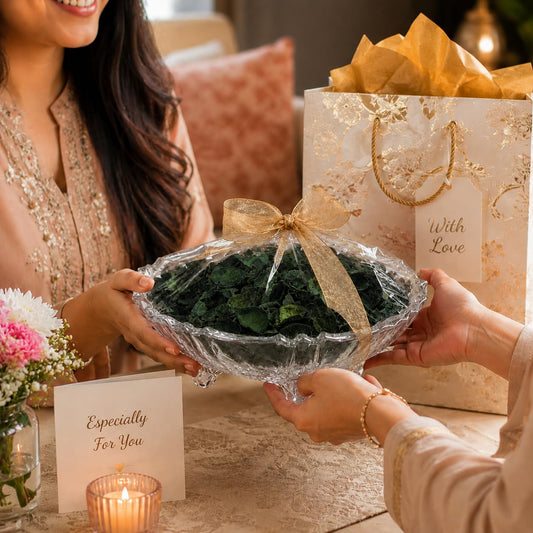 Decorative Glass Potpourri Bowl with Fragrant Potpourri | Ready-to-Gift Shrink Wrapped | Thank You Gift | Home Decor, Center Table, Living Room & Festive Decoration
