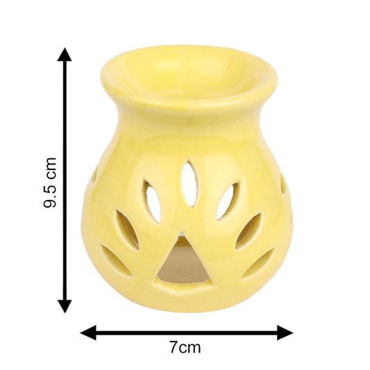Pure Source India Regular Ceramic Aroma Burner Coming with 1 pc Free Candles