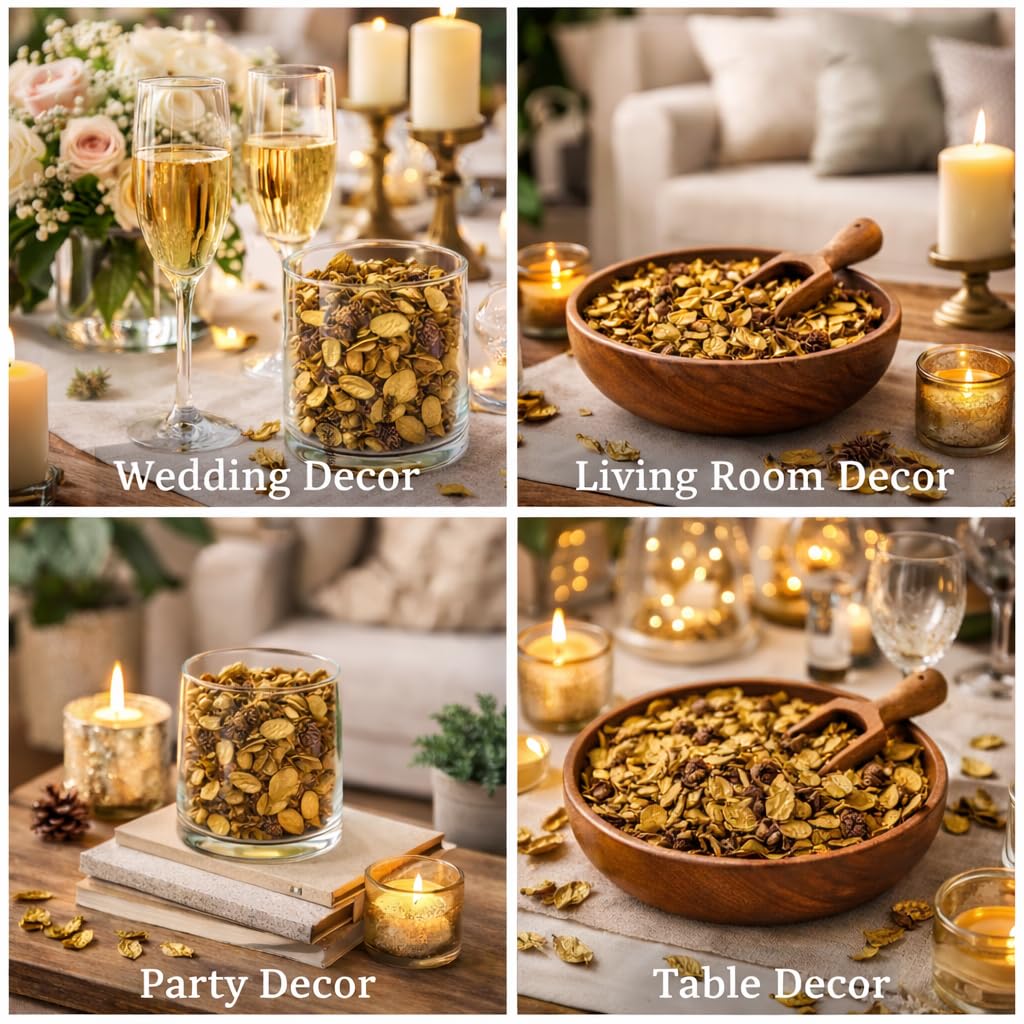 Pure Source India Yellow Unscented Potpourri – Natural Dried Flower for Home Décor, Wedding Table Styling, DIY Crafts & Essential Oil Blending