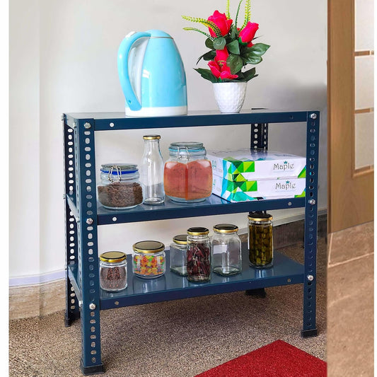 Iron Matte Finish (2 X 1 X 2FT) (3 SHELF) Adjustable Display Rack