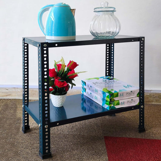Iron Matte Finish (2 X 1 X 2FT) (2 SHELF) Adjustable Display Rack