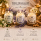 Pure Source India Scented Candle Gift Set of 3 | Mogra, Relaxing, Sandalwood | 75g Each | Fragrance Candles for Home, Living Room & Gifting (Copy)