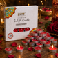 Pure Source India Scented Rose Tea Light Candles Pack of 25 | Fragrance Tealights for Home Decor, Meditation, Pooja, Diwali, Parties & Aromatherapy | Long-Lasting Decorative Candles