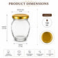 Pure Source India 100ml Glass Matka Jar with Golden Airtight Lid | Leak-Proof Small Glass Container for Spices, Masala, Herbs, Dry Fruits & Kitchen Storage