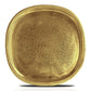 Pure Source India Brass Handmade Serving Tray & Pooja Plate, 12.25 Inch Golden Brass Thali | Traditional Decorative Tray for Pooja, Aarti, Prasad, Home Decor, Festivals & Gifting