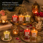 Pure Source India Premium Scented Candle Gift Box Set of 6 (50g Each) | for Home Décor, Diwali, Bedroom, Spa, Meditation & Gifting (Mandarin, Rose, Lemongrass)