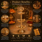 Pure Source India Brass Peacock Diya Stand, 3 Tier | 7L x 7W x 23H cm | Traditional Deepam Lamp for Pooja Room, Temple, Home Mandir, Festivals, Spiritual Decor & Religious Ceremonies