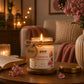 Pure Source India Luxury Festive Gift Box Hamper with Geranium Scented Candles & Pink Potpourri