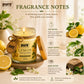 Pure Source India Lemon Scented Jar Candle | 150 GM | Premium Wax Candle | 35-40 Hours Burn Time | Aromatherapy Candle for Home Decor, Bedroom, Spa, Meditation & Gift