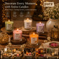 Pure Source India Premium Scented Candle Gift Box Set of 6 (50g Each) | for Home Décor, Diwali, Bedroom, Spa, Meditation & Gifting (Pine Needle, Ginger Lily & English Lavender)