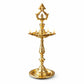 Pure Source India Brass Panchmukhi Oil Lamp, 13 Inch | Traditional Handmade Indian Diya for Pooja, Temple, Home Mandir, Festivals, Diwali & Religious Decor | Brass Deepam