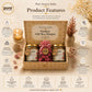 Pure Source India Luxury Festive Gift Box Hamper with Geranium Scented Candles & Pink Potpourri