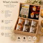 Pure Source India Scented Votive Candle Gift Set of 6 (50g Each) | Premium Glass Jar Candles for Home Décor, Bedroom, Spa, Meditation & Gifting (Mandarin, Coffee, Cedarwood)
