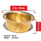 Pure Source India Pure Brass Tea & Coffee Cup Set of 2, Dabara Davara Tumbler Set | Traditional Brass Cups for South Indian Filter Coffee, Tea, Home, Kitchen, Dining & Gifting