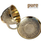 Pure Source India Premium Solid Brass Tea Cup & Saucer Set of 2, 130 ML Golden Brass Chai Coffee Cups | Traditional Indian Tea Cups for Home, Kitchen, Dining & Gifting