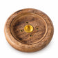 Pure Source India Wooden Incense Stick & Dhoop Cone Holder with 4 Holes |for Pooja Room Decor