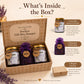 Pure Source India Luxury Festive Gift Box Hamper with Lavender Scented Candles & Purple Potpourri| Premium Gift Set