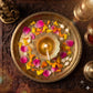 Pure Source India Brass Akhand Diya/Oil Lamp for Pooja, Mandir and Home Decoration (L-2.75inch) 1pcs