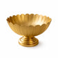 Pure Source India Metal Lotus Urli Bowl with Pedestal Stand, Gold Finish, 8.5 Inch | Decorative Center Table & Pooja Décor for Floating Flowers, Diyas, Rangoli & Festive Styling