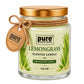Pure Source India Lemongrass Scented Jar Candle | 150 GM | Premium Wax Candle | 35-40 Hours Burn Time | Aromatherapy Candle for Home Decor, Bedroom, Spa, Meditation & Gift