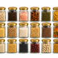 Pure Source India 150gm, Square Glass Jar with Gold Lug Cap | Airtight Food Storage Jar for Honey, Jam, Pickles, Spices & Preserves