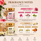 Pure Source India Scented Jar Candle Set of 2 (Rose & Vanilla) | 150 g Each | Premium Wax Candles | 35–40 Hours Burn Time | Aromatherapy Candles for Home Decor, Diwali, Bedroom, Spa & Gifting