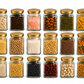 Pure Source India 150gm, Square Glass Jar with Gold Lug Cap | Airtight Food Storage Jar for Honey, Jam, Pickles, Spices & Preserves