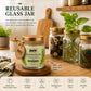 Pure Source India Lemongrass Scented Jar Candle | 150 GM | Premium Wax Candle | 35-40 Hours Burn Time | Aromatherapy Candle for Home Decor, Bedroom, Spa, Meditation & Gift