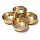 Pure Source India Pure Brass Roli Chawal Haldi Kumkum Katori with Handle, 20 ML Small Pooja Bowl | Traditional Brass Chawmukh for Home Mandir, Puja, Aarti, Wedding & Festivals