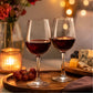 Pure Source India Wine Glass Set of 2, 400 ML Red & White Wine Glasses, Elegant Stemmed Drinking Glasses for Wine, Home, Bar, Restaurant & Gifting