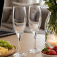 Pure Source India 200ml Wine Glass Set of 2 | Elegant Clear Glass Champagne Flutes | Durable Stemware for Wine, Champagne, Cocktails, Mocktails, Party, Dining & Home Use