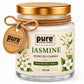 Pure Source India Jasmine Scented Jar Candle | 150 GM | Premium Wax Candle | 35-40 Hours Burn Time | Aromatherapy Candle for Home Decor, Bedroom, Spa, Meditation & Gift