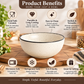 Pure Source India Dotted White Small Ceramic Bowl Handcrafted/Decorative Bowls for Home and Kitchen(3.5 Inch Diameter, 1.5 Inch Height)