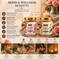 Pure Source India Scented Jar Candle Set of 2 (Rose & Vanilla) | 150 g Each | Premium Wax Candles | 35–40 Hours Burn Time | Aromatherapy Candles for Home Decor, Diwali, Bedroom, Spa & Gifting