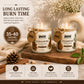 Pure Source India Scented Jar Candle Set of 2 (Sandalwood & Cedarwood) | 150g Each | Premium Wax Candles | 35-40 Hours Burn Time | Aromatherapy Candles for Home Decor, Diwali, Bedroom, Spa & Gifts