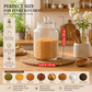 Pure Source India 2 Ltr Glass Jar Container With Air Tight Lid, Capacity  Suitable Dry Fruits, Snacks, Pulses, Beans Clear