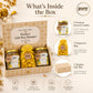 Pure Source India Luxury Festive Gift Box Hamper with Lemon Scented Candles & Yellow Potpourri