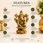 Pure Source India Pure Brass Ganesh Idol for Home, Office, Diwali Puja, Ganesh Chaturthi & Gifting Purpose
