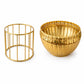 Pure Source India Metal Urli Bowl with Stand, Gold Finish, 6.8 Inch | Decorative Pedestal Bowl for Home Decor, Floating Flowers, Diya, Pooja, Diwali, Festivals & Center Table