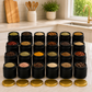 Black Colored Frosted Glass Jar Container with Airtight and Rust Resistance Metal Lid, 150 Gm