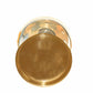 Pure Source India Brass Pillar Candle Stand, 6.5 Inch Candle Holder | Traditional Gold Brass Candle Stand for Home Decor, Table Decoration, Diwali, Festivals & Gifting