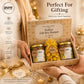 Pure Source India Luxury Festive Gift Box Hamper with Lemon Scented Candles & Yellow Potpourri