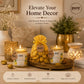 Pure Source India Luxury Festive Gift Box Hamper with Lemon Scented Candles & Yellow Potpourri