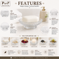 Pure Source India Crystal Glass Soap Dish for Bathroom 4.5 Inch| Elegant Transparent Soap Holder with Anti-Slip Design | Ideal for Washbasin, Shower & Kitchen Counter