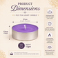 Pure Source India Scented Lavender Tea Light Candles, Pack of 25 | Fragrance Tealight Candles for Home Decor, Pooja, Meditation, Diwali, Parties, Spa & Aromatherapy | Decorative Long-Lasting Candles