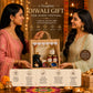 Pure Source India Diwali Pooja Gift Set with Roli Kumkum & Ghee Wicks (Black)