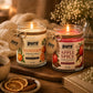 Pure Source India Scented Jar Candle Set of 2 (Apple Spice & Mandarin) | 150g Each | Premium Wax Candles | 35-40 Hours Burn Time | Aromatherapy Candles for Home Decor, Diwali, Bedroom, Spa & Gifts