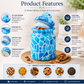 Pure Source India 250 ML Airtight Glass Jars & Containers With Lid Decorative Jars| Candy Jars| Glass Jars for kitchen Storage